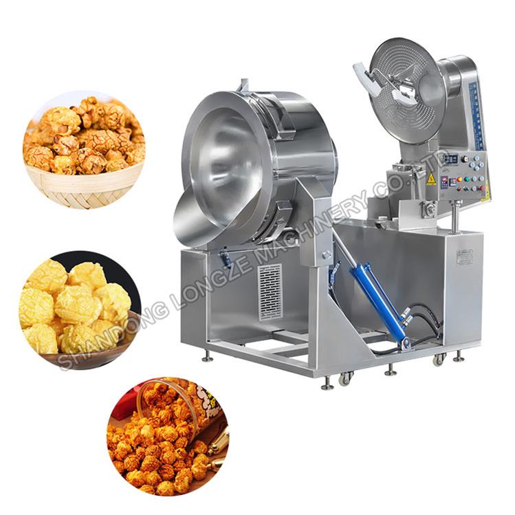 Industrial Butter Flavored Popcorn Machine For Direct Coating Caramel Flavor Chocolate Flavor Gourmet Popcorns