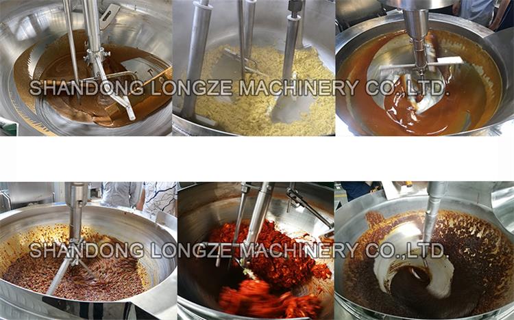 Tilting Industrial Large Sauce Mixer Cooking Machine/Fruit Jam Stirring Cooking Mixer Machine