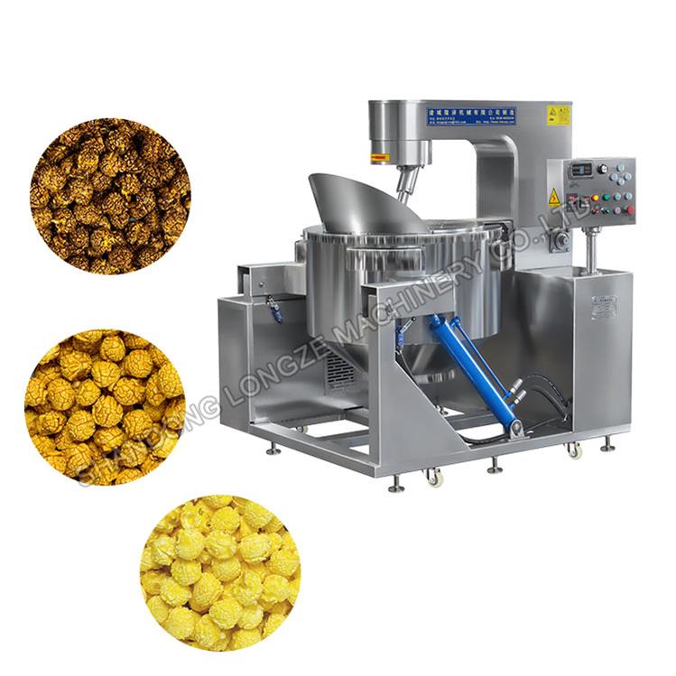 Automatic Industrial Electric Popcorn Popper Machine Kettle Corn Production Line Price