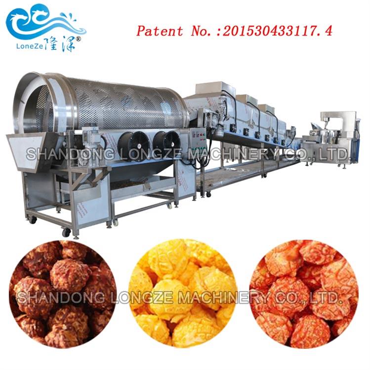 Large-scale Automatic Commercial Electromagnetic Spherical Popcorn Machine production line 
