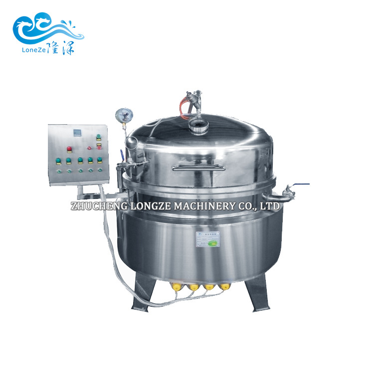 Heat transfer oil heating vacuum pot