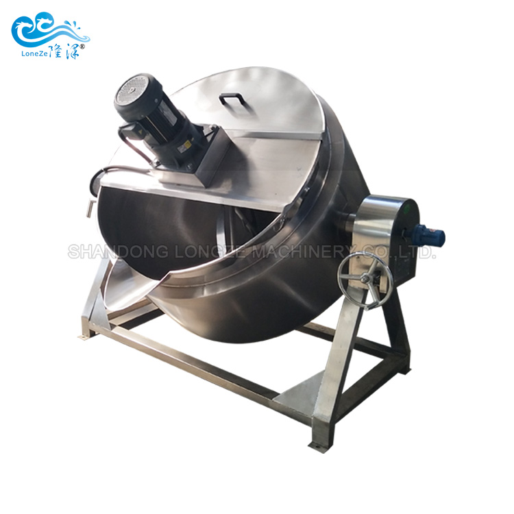 Stainless steel tilting cooking jacketed kettle