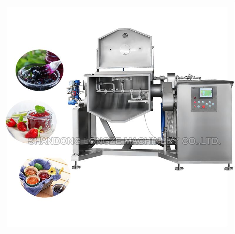 horizontal jam cooking mixer machine