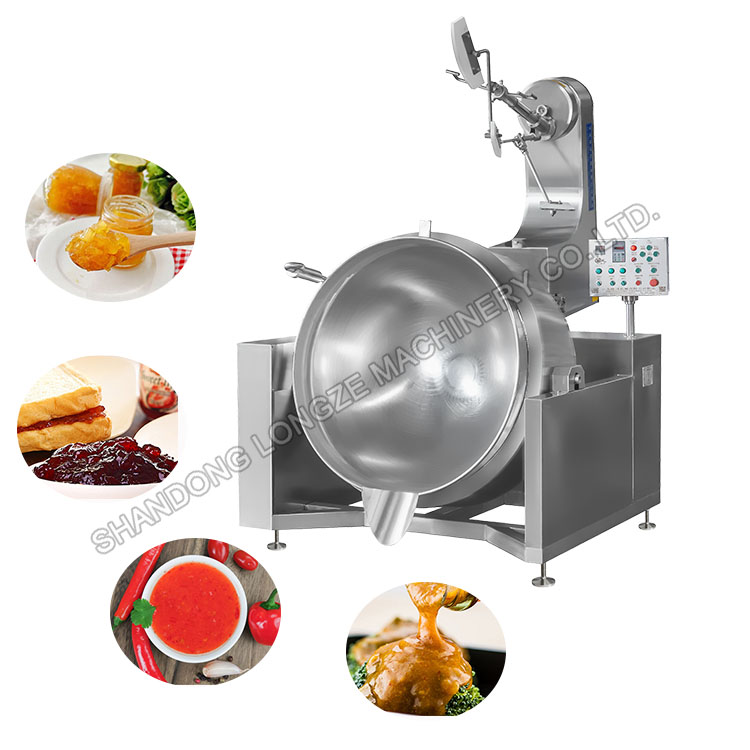 gas curry Paste sauce cooking mixer machine