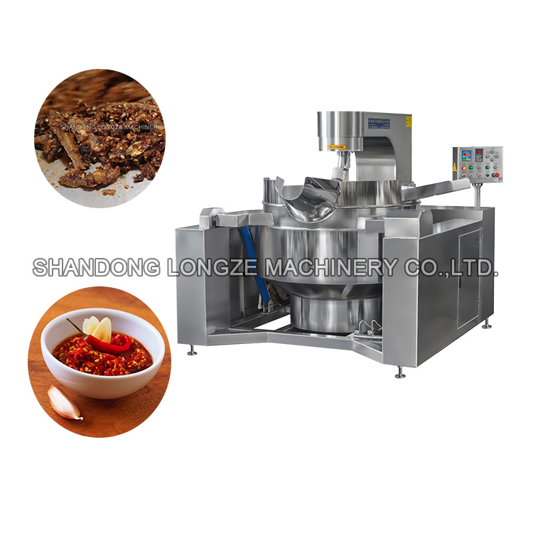 Longze brand sauce cooking mixers is a tilting cooking mixers machine