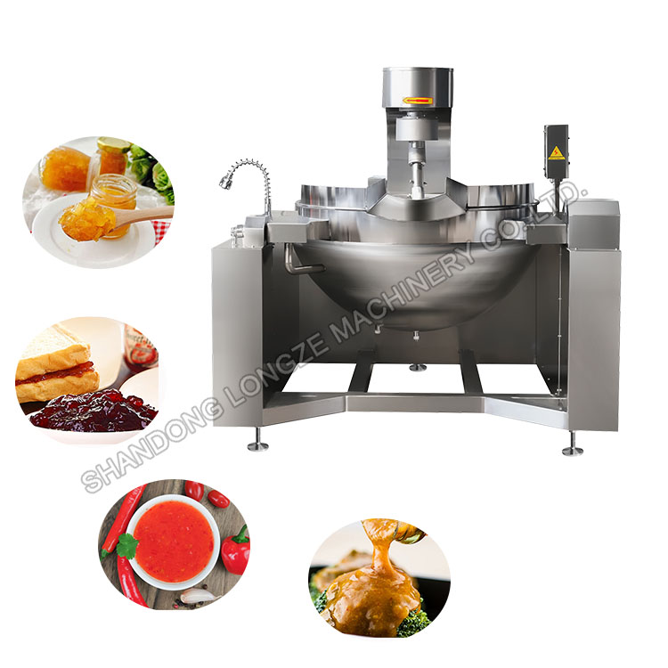 Mayonnaise steam heated cooking mixers machine