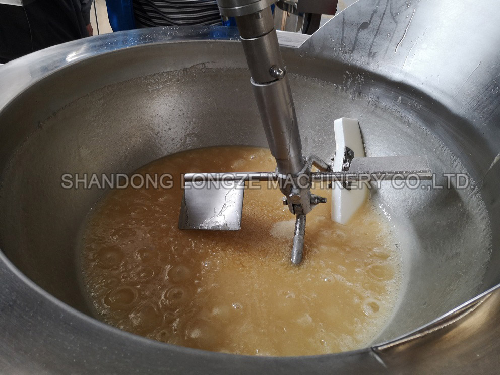 Planetary stirring cooking mixer machine, cooking jacketed kettle