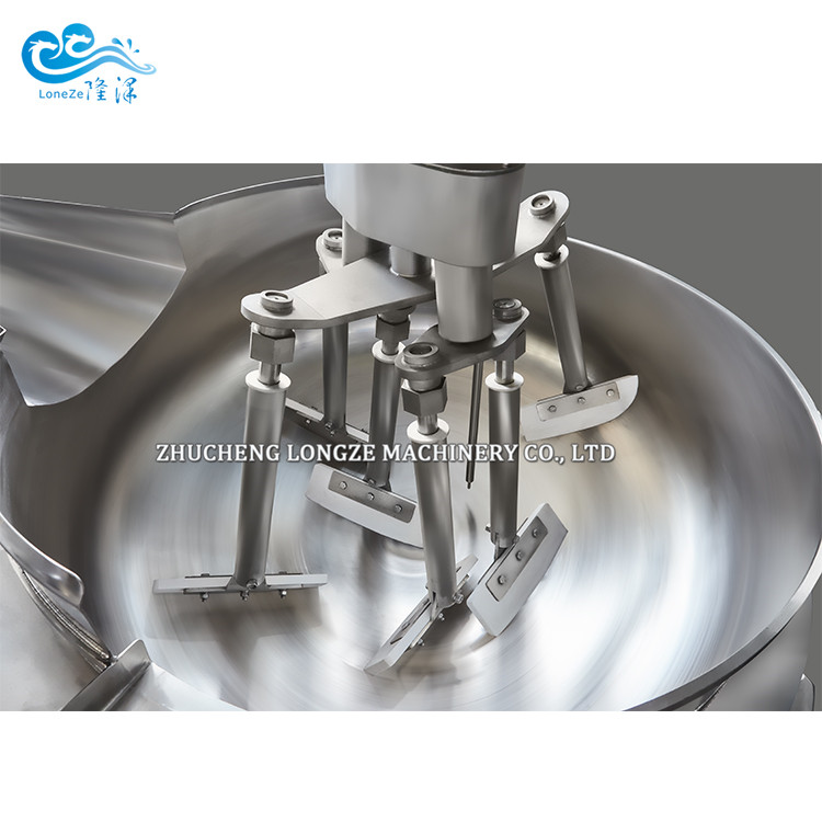 Semi-automatic electromagnetic sauce cooker mixer machine