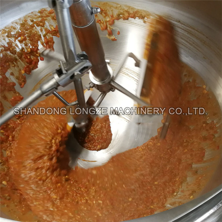 Semi-automatic electromagnetic sauce cooker mixer machine