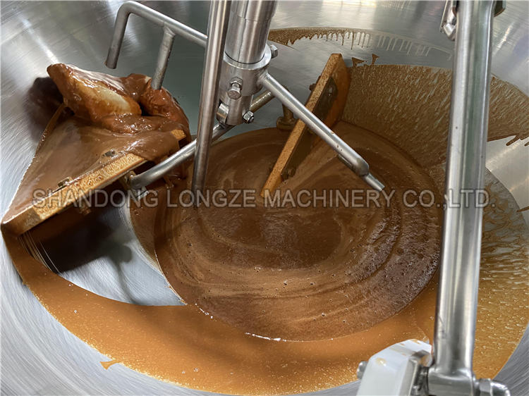 Longze tilting sauce stirring cooker mixer machine