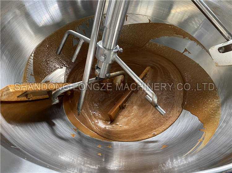 gas sauce mixing cooking jacketed kettle