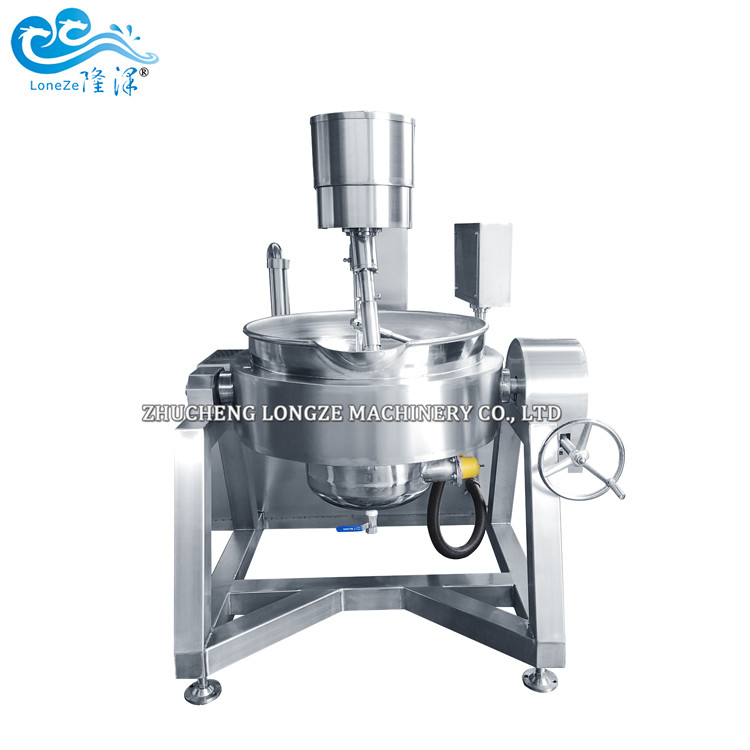 Longze electric thermal oil mustard sauce cooking mixers machine