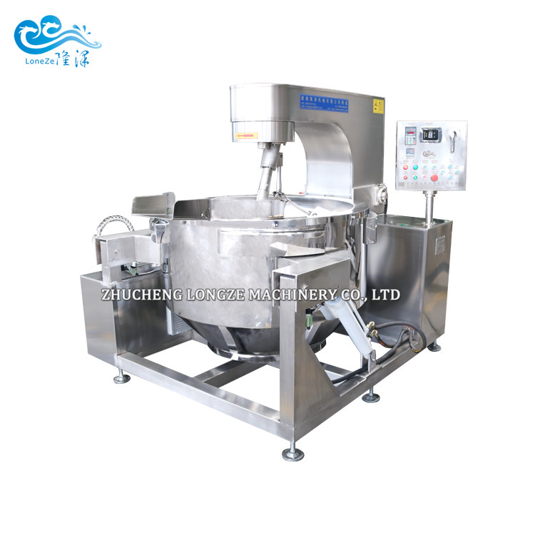 The electromagnetic heating barbecue（BBQ） sauce cooker mixer machine