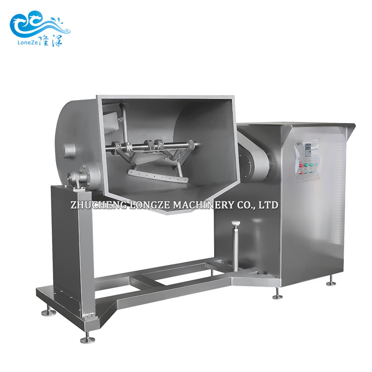 Longze mechanical steam heating horizontal cooking mixer machine