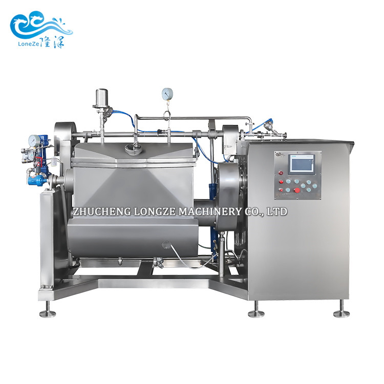 Commercial bean paste horizontal cooker mixer machine