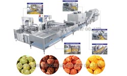 Ball shape popcorn production line machine price