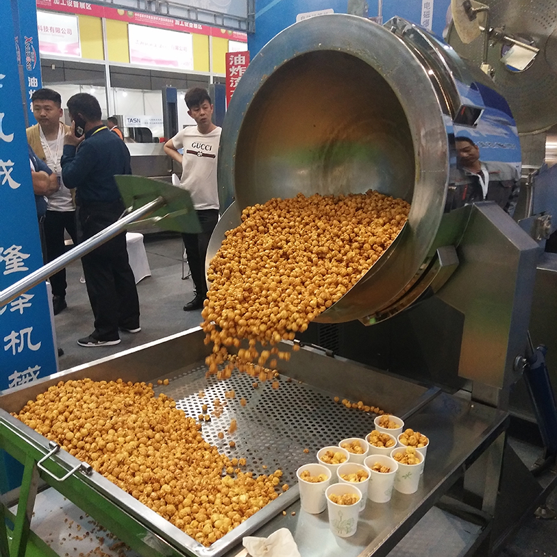 Automatic popcorn machine