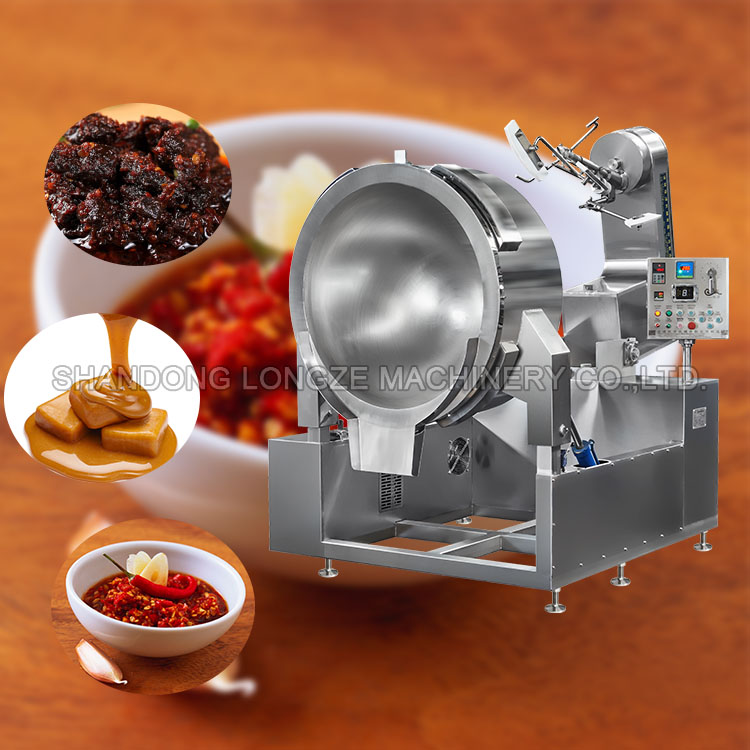 Steam Heated Shrimp Paste Sauce Cooking Mixer Machine