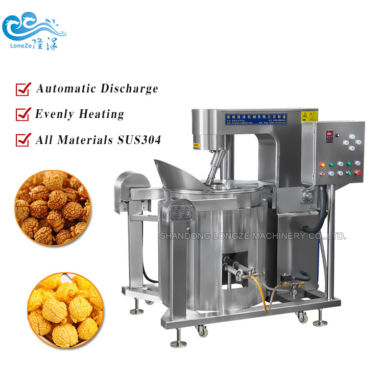 Manufacture Big Capacity Industrial Cheese Flavored Kettle Popcorn Machine for Best Price