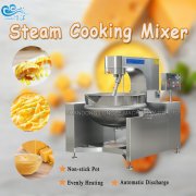 Steam Heated Tiltable Cooking Jacketed Kettle With Lid And Stirring