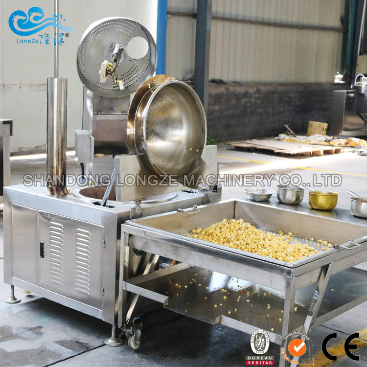 producing original popcorn using Longze popcorn machine