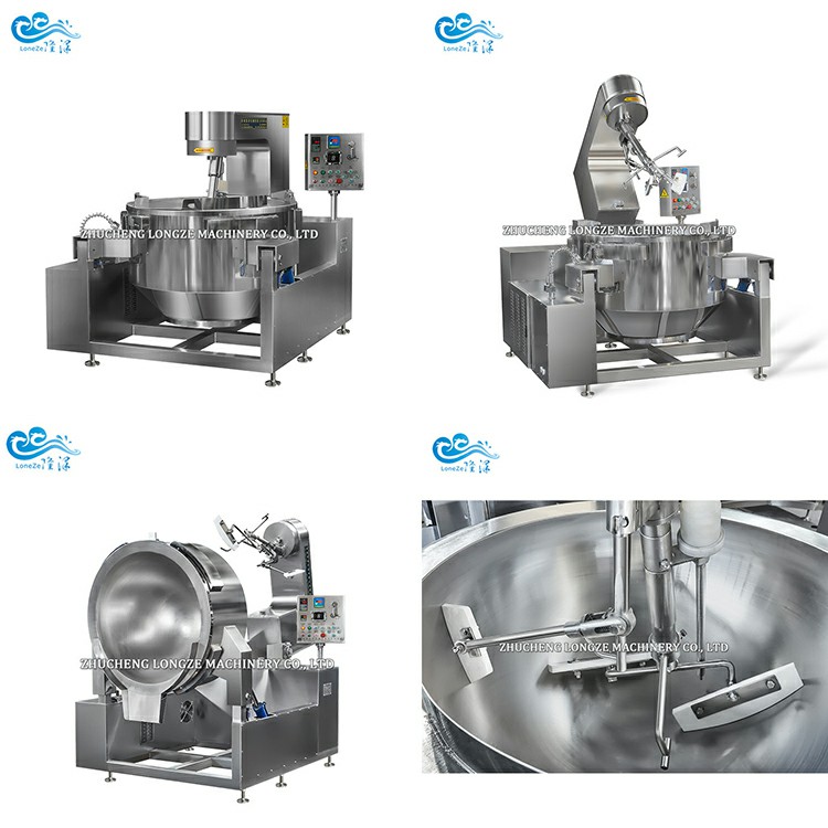 Commercial Cooking Jacketed Kettle With Agitator Cooking Mixer For Jams/Sauce/Paste