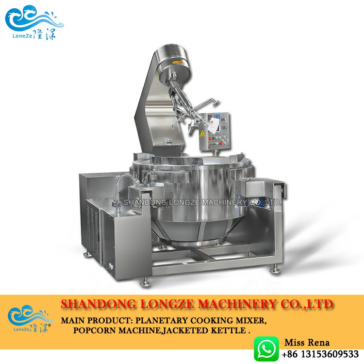 Industrial jacketed kettle for processing beef sauce