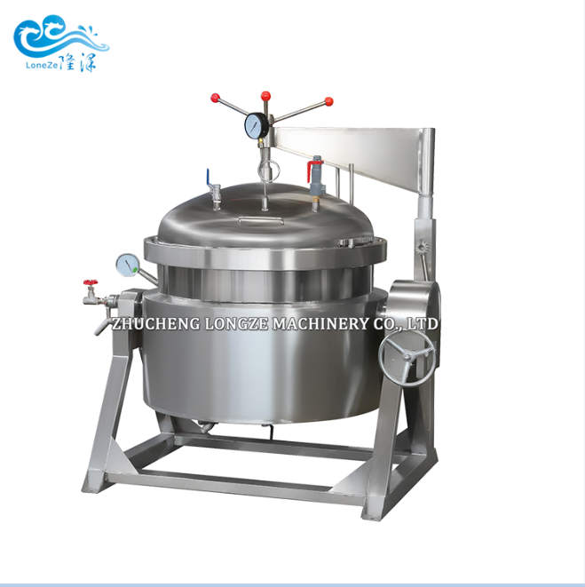 Big Capacity Industrial High Pressure Vacuum Cooking Pot For Cookig Hard Bone Soup Making Candied Fruits