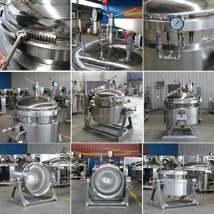 Industrial High Pressure Cookers are ideal for cooking and stewing meat, vegetables, legumes and cereals.