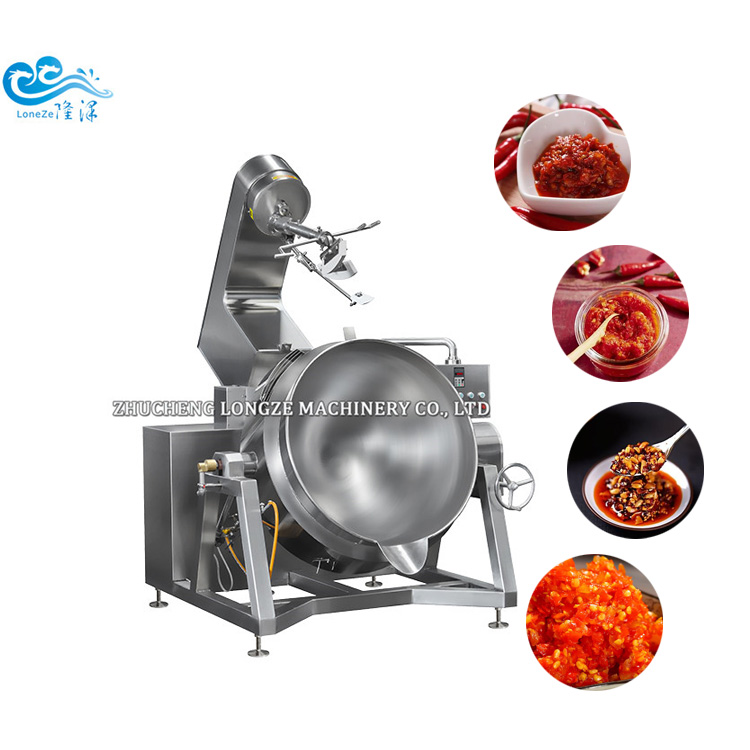 Cooking Mixer Machine With Jacketed Pot Kettle