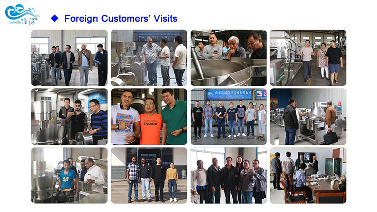 foreign clients coming to visit from all over the world 