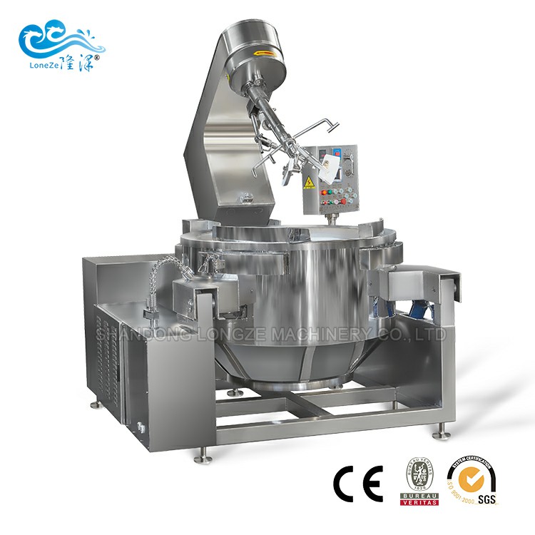 Industrial Automatic Hot Pot Condiment Stir-fry Cooking Machine