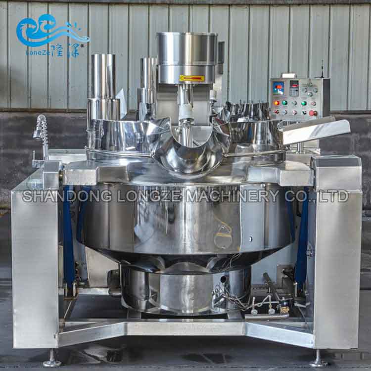 Industrial Automatic Cooking Mixer Machine in the workshop 