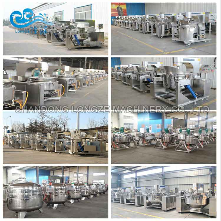 large batch of Commercial Automatic Sugar Cooking Mixer