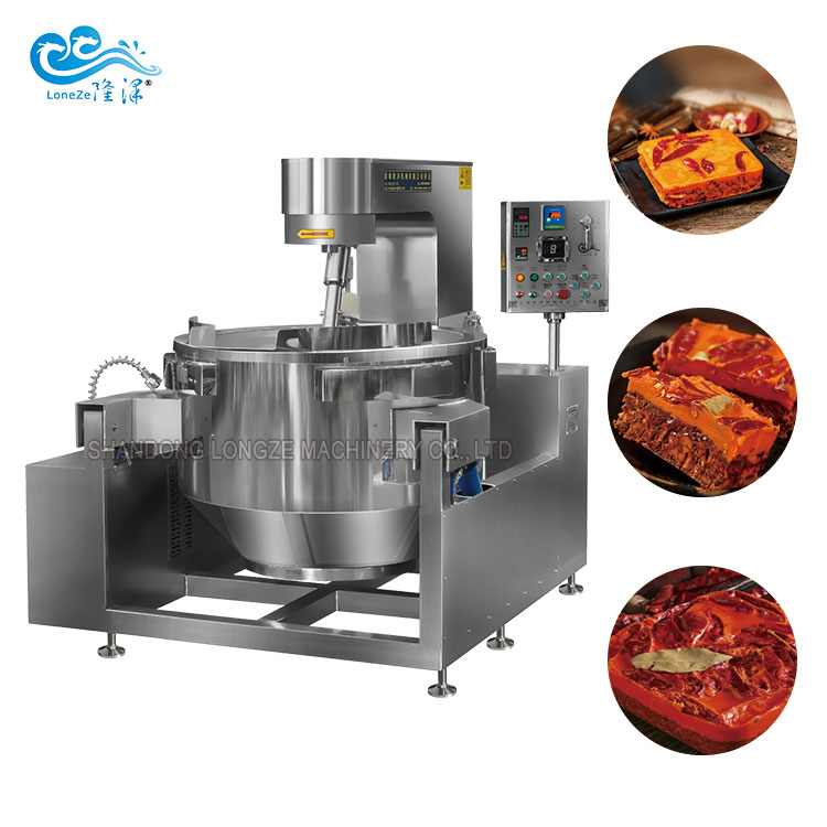 Hot Pot Condiment Produced By Industrial Automatic Hot Pot Condiment Stir-fry Cooking Machine 
