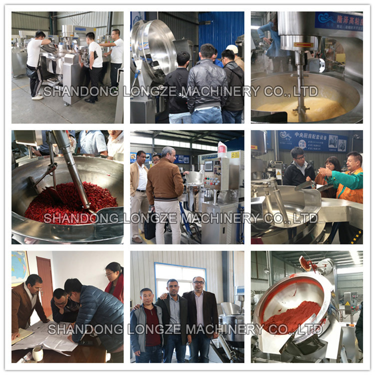 Industrial Fruit Jam Making Machine Jams Making Machine Vacuum Cooking Horizontal Mixer Machine