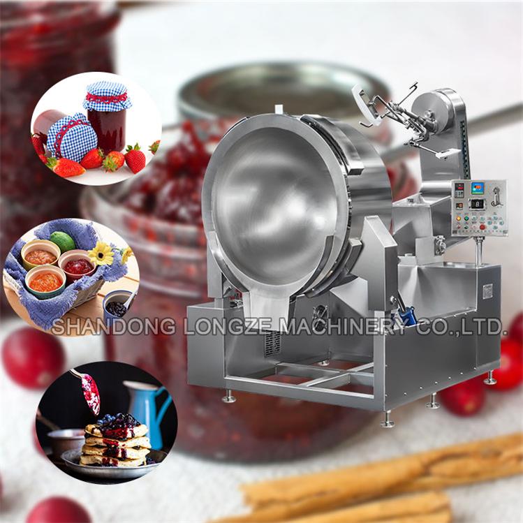 Strawberry jams stirring cooking mixer machine_fruit jams heating and stirring equipment
