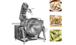 Electric Heating Commercial Cooking Machine_Large Tilting Electromagnetic Cooking Mixer Machine